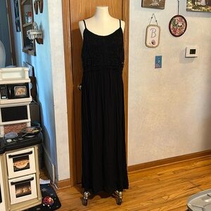 Time & Tru Black Maxi Dress - Women’s Size XXL (20)